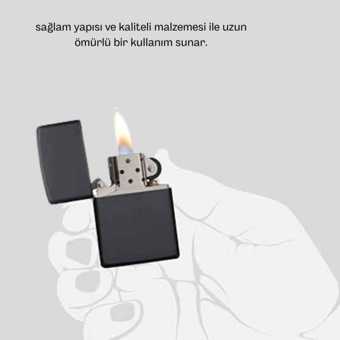 Tasarım Metal Çakmak Minimal Mat Yüzeyli Ve Şık Görünümlü