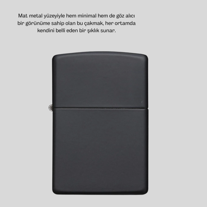 Metal Gövdeli Tasarım Çakmak Mat Yüzeyli Ve Ergonomik Tutma Özellikli