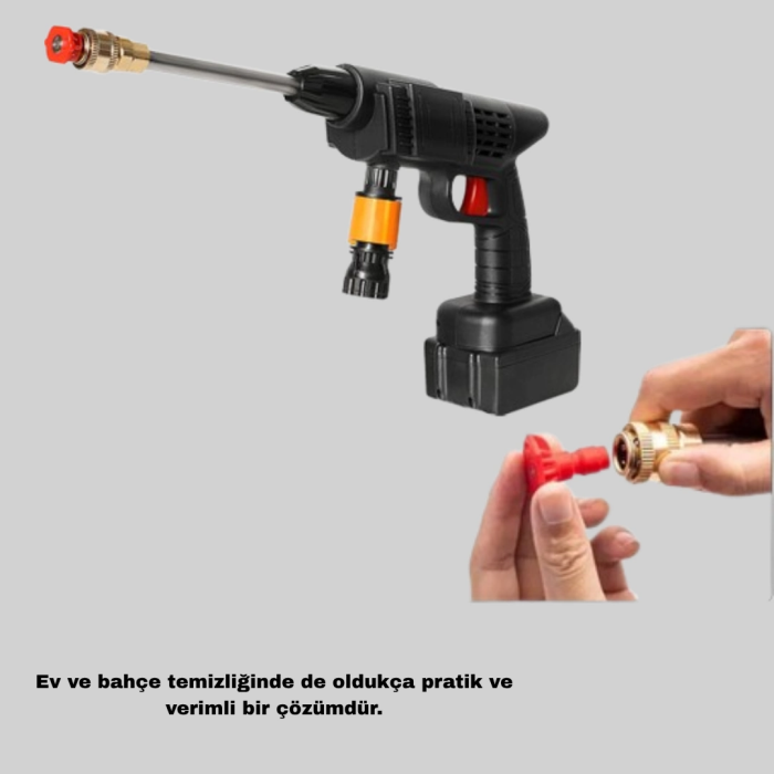 Taşınabilir Akülü Araba Yıkama Makinesi 1.7 Mpa Basınçlı Ve Ergonomik Tasarımlı