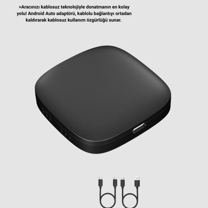 Android Auto Kablosuz Adaptör Bluetooth 5.0 Ve 5.8ghz Wifi Destekli