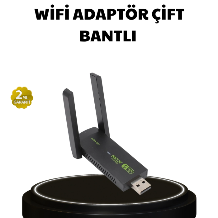 Dual Band Usb Wifi Adaptör – 1200 Mbps Hız