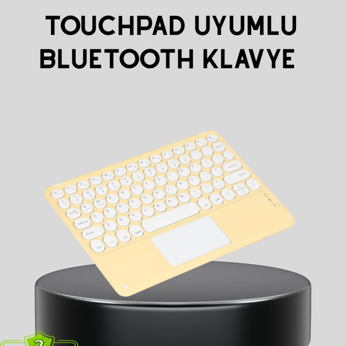 Bluetooth Kablosuz Klavye – İnce Slim Model, Tablet Ve Akıllı Tv Uyumlu, Sessiz Tuşlu Taşınabilir Klavye