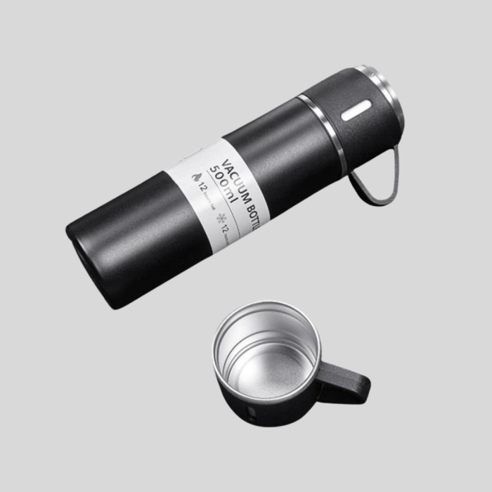 500 Ml Vakumlu Termos – Çift Kat Paslanmaz Çelik, Sızdırmaz Kapağıyla Sıcak Ve Soğuk İçeceklere Özel