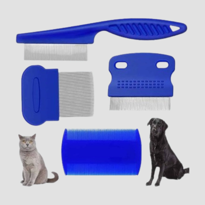 Evcil Hayvan Tüy Bakım Seti – 4’lü Paslanmaz Çelik Ve Eco Plastik, Kolay Temizlenebilir Ve Dayanıklı