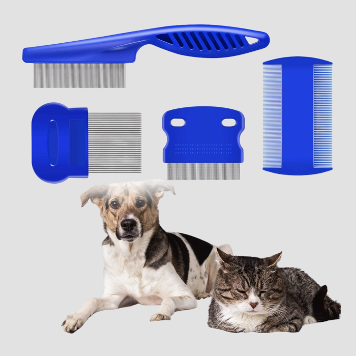 4’lü Evcil Hayvan Tüy Temizleme Seti – Paslanmaz Çelik,plastik, Pratik Ve Hijyenik Bakım