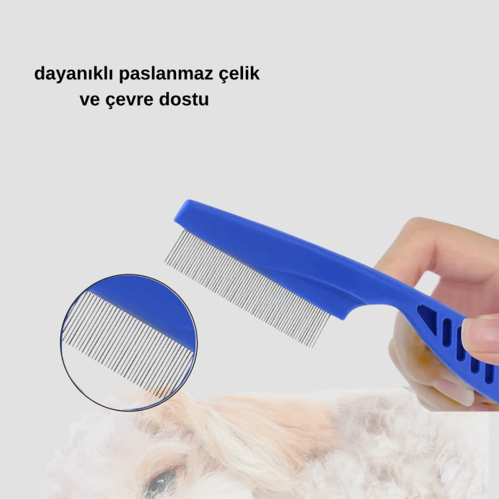 4’lü Evcil Hayvan Tüy Temizleme Seti – Paslanmaz Çelik,plastik, Pratik Ve Hijyenik Bakım