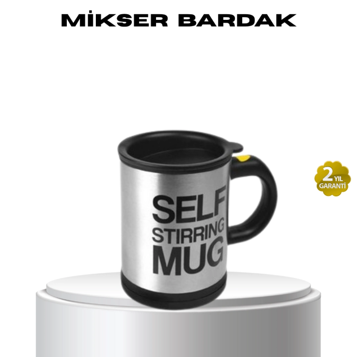 Paslanmaz Çelik Kendi Kendini Karıştıran Akıllı Kupa – Isı Yalıtımlı