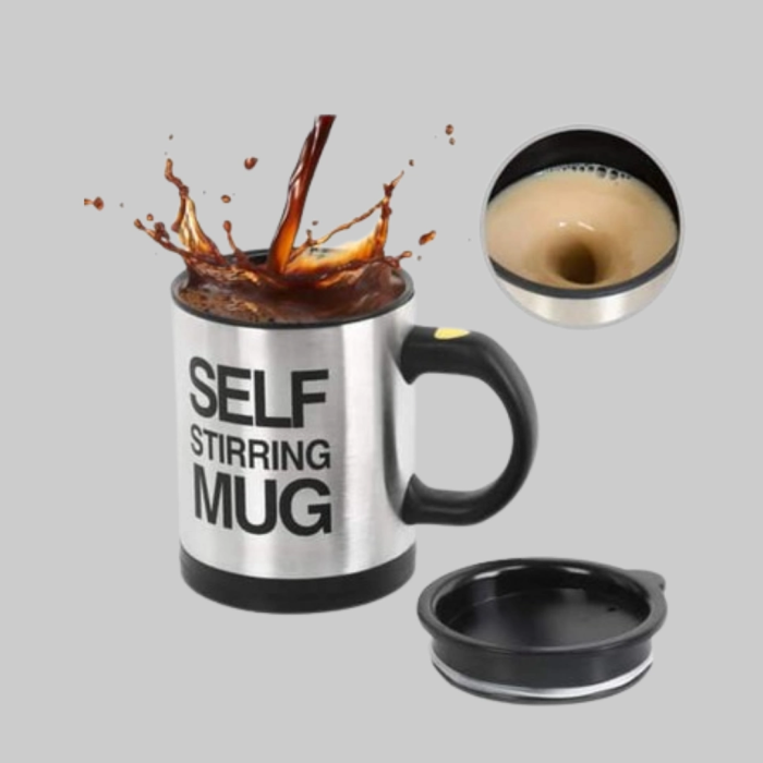 Paslanmaz Çelik Kendi Kendini Karıştıran Akıllı Kupa – Isı Yalıtımlı
