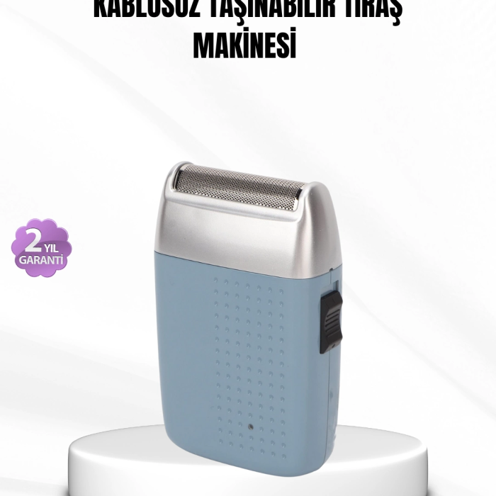 Taşınabilir Şarjlı Tıraş Makinesi – Kuru Kullanım, Özel Sakal Başlıkları