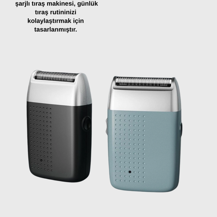 Şarjlı Kuru Kullanım Tıraş Makinesi – Kablosuz, Taşınabilir