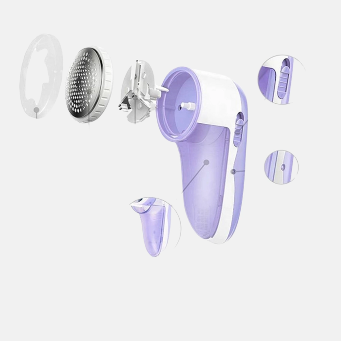 Taşınabilir Şarjlı Tiftik Toplayıcı – Çıkarılabilir Hazneli, Anti-statik Fırçalı