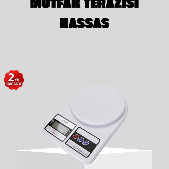 Lcd Ekranlı Hassas Dijital Mutfak Terazisi – 5kg Kapasite, 1g Hassasiyet