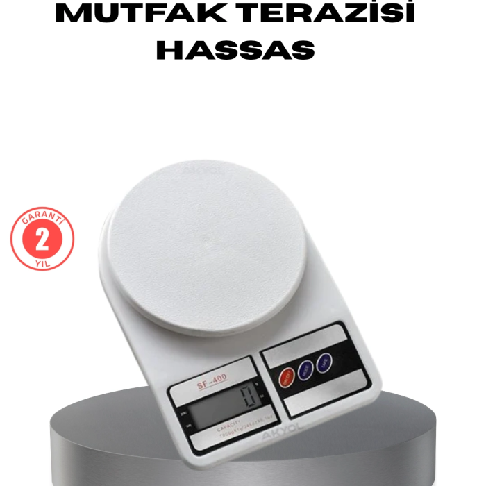 Hassas Dijital Mutfak Tartısı – 1g Doğruluk, Lcd Ekran, Otomatik Kapanma