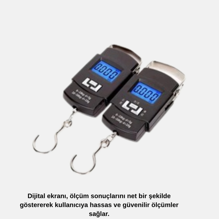 Portatif Dijital El Kantarı – Bavul, Kargo Ve Paket Tartı Cihazı 50 Kg