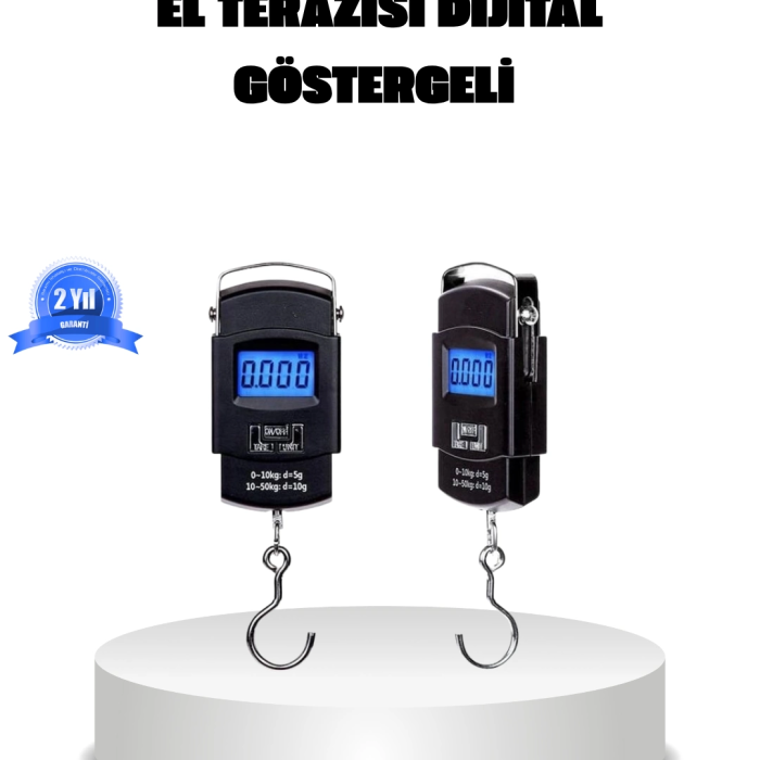 Dijital El Kantarı – 50 Kg Taşıma Kapasiteli, Taşınabilir Hassas Tartı