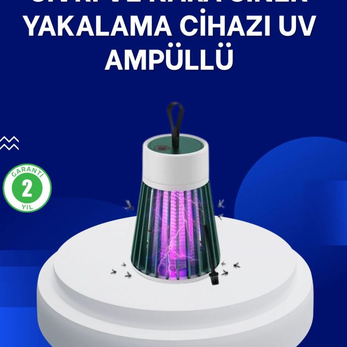 2’si 1 Arada Led Işıklı Elektrikli Böcek Öldürücü