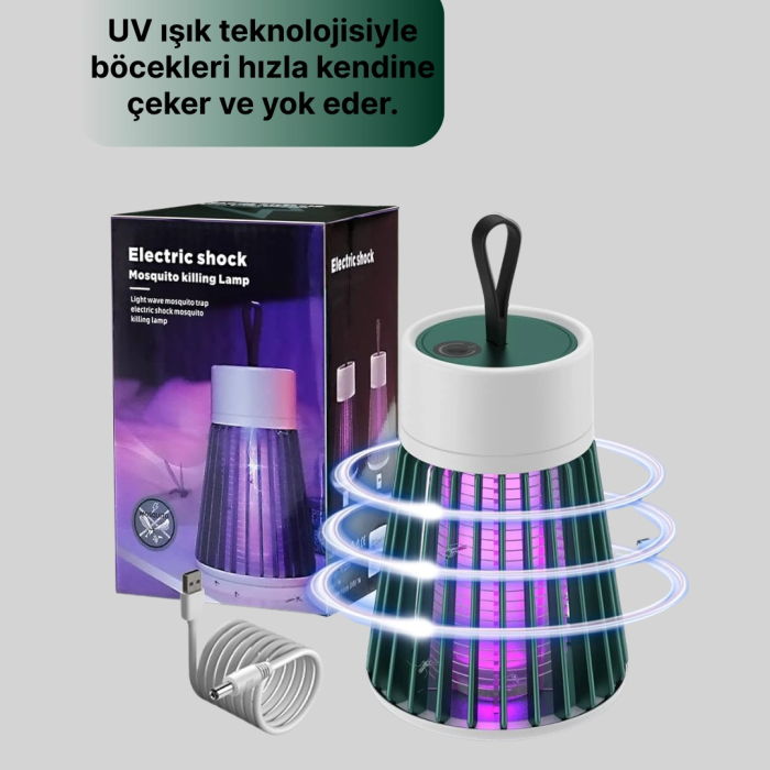 2’si 1 Arada Led Işıklı Elektrikli Böcek Öldürücü