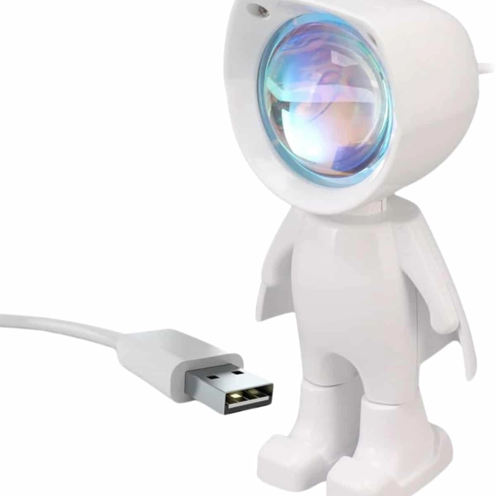 Gün Batımı Projektör Lamba Astronot Görünümlü Dekoratif Masa Lambası