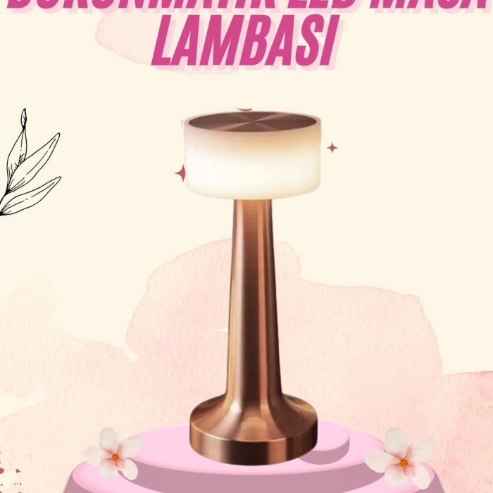 Dekoratif Masa Lambası Dokunmatik Renk Değiştirebilen Gece Lambası