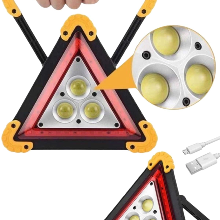 Reflektör Güneş Enerjili Taşınabilir Portatif Acil Güvenlik Işığı Araba Acil Uyarı Işığı