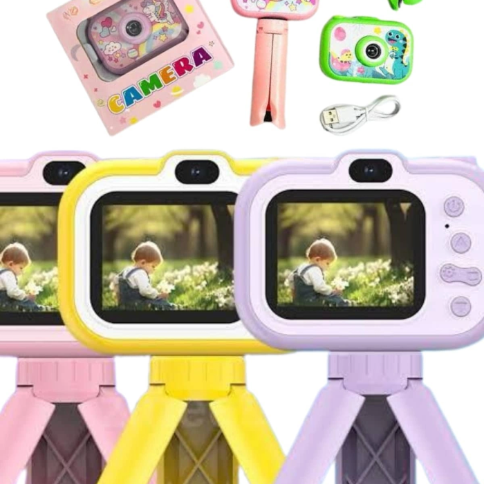 Çocuk Için Eğitici Video Kamera Ayaklı Mini Fotoğraf Makinesi