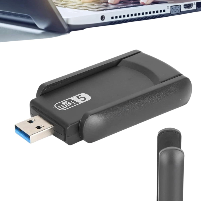 Wifi Adaptörü Bt5.0 Wifi 2si Bir Arada Çift Bantlı Çift Anten