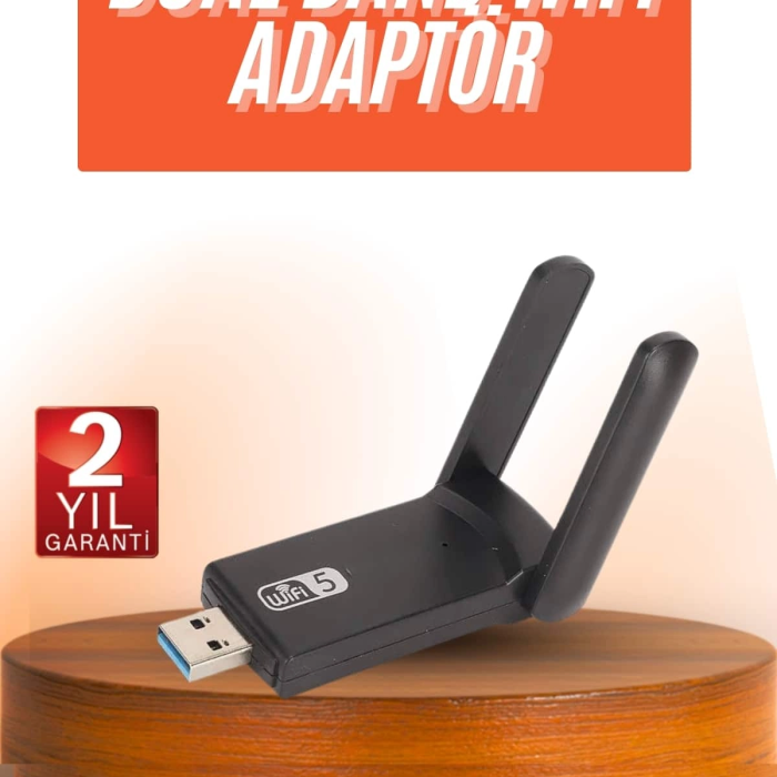 Wifi Alıcı Dual Band Usb 3.0 Adaptör Kablosuz Windows 7/8/10/11