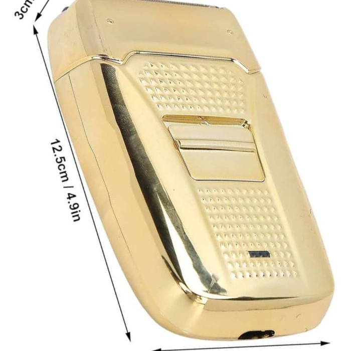 Sakal Kesme Tıraş Makinesi Paslanmaz Çelik Gold Şarjlı