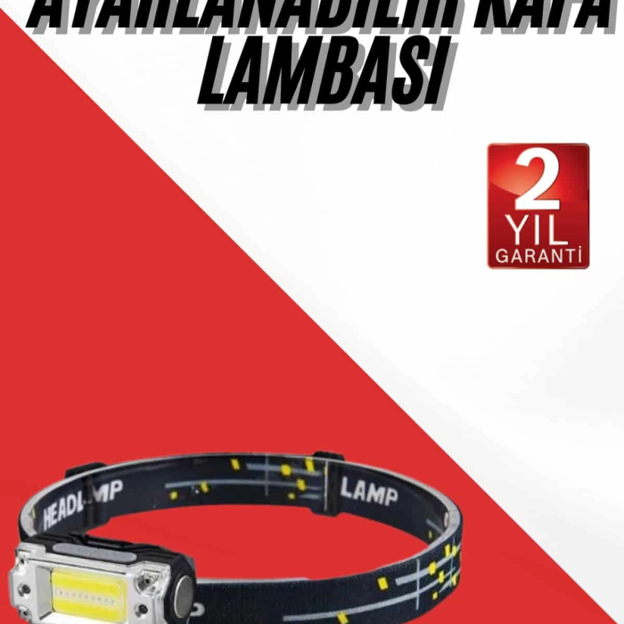 Sensörlü Kamp Lambası Ayarlanabilir Kafa Lambası Kafa Bantlı