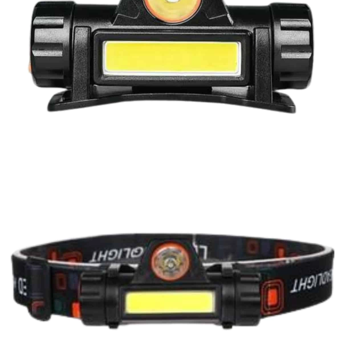 Ledli Şarjlı Kafa Lambası Led Şarjlı Su Geçirmez Kafa Feneri