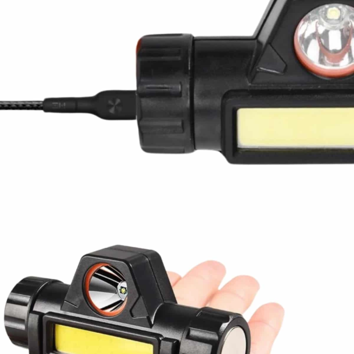 Kafa Lambası Çalışma Işığı Kafa Feneri Şarjlı Mıknatıslı Fenerli