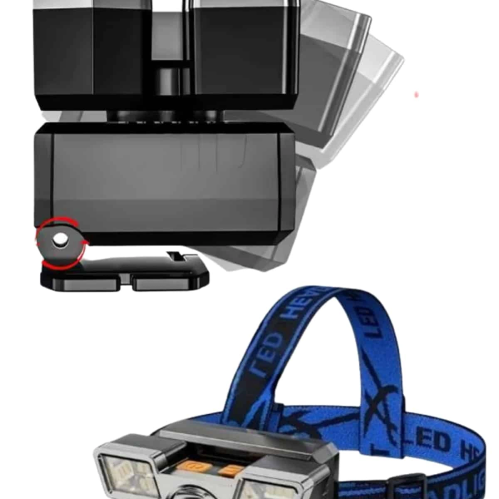 5 Led Far Şarj Edilebilir Güçlü Kafa Lambası Kamp Lambası 4 Modlu