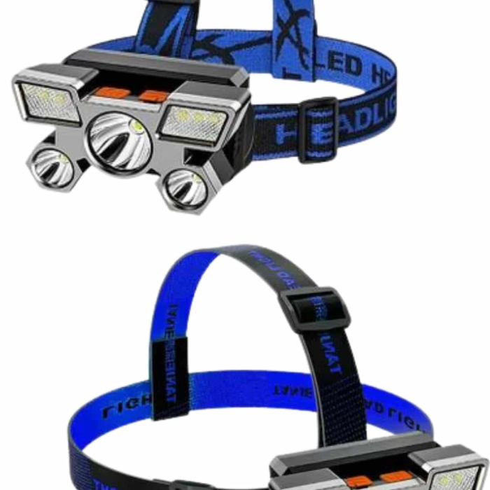 El Feneri Süper Kafa Lambası 4 Modlu 5 Led Kafa Feneri