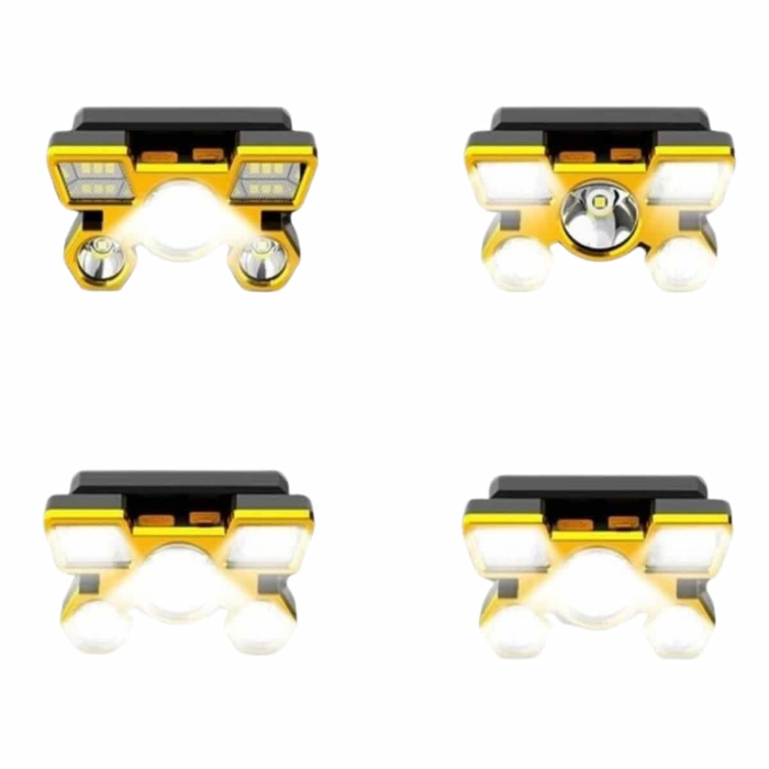 El Feneri Süper Kafa Lambası 4 Modlu 5 Led Kafa Feneri