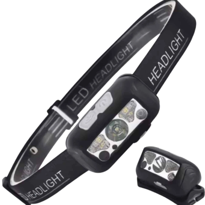 Sensörlü Şarjlı Type-c Şarj Işıklı Kafa Lambası Kamp Lambası