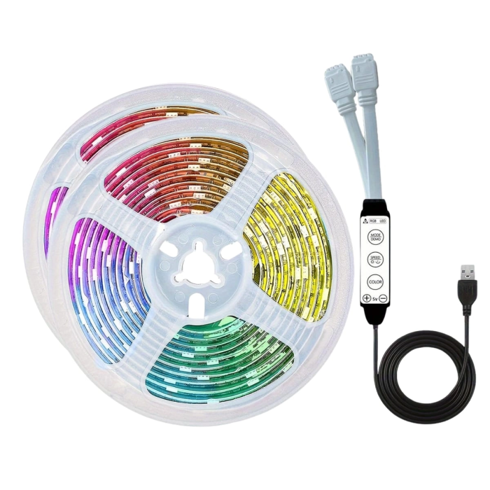 Rgb Neon Şerit Led Lamba 10 Metre İç Mekan Tasarımına Uygun