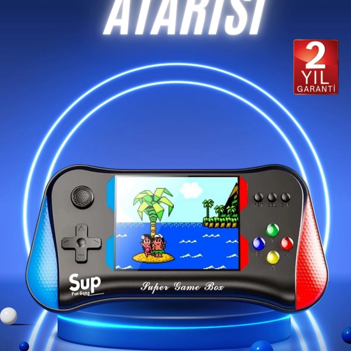 500 Oyunlu Retro Sup Konsolu Taşınabilir Mini Gamepad 3,5 İnç Ekran