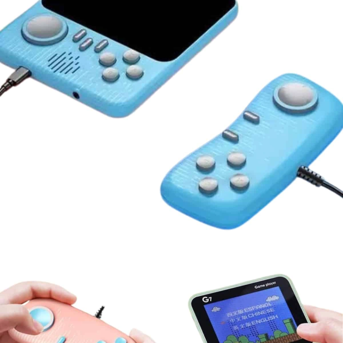 Çift Konsol 666 Adet Retro Oyun El Atarisi Taşınabilir 3.5 İnç Ekran