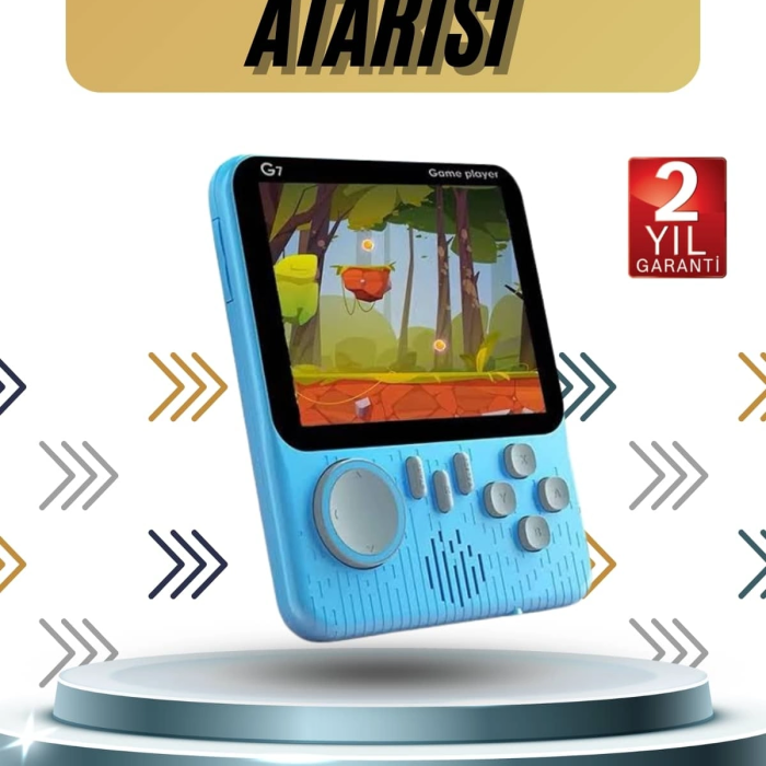 3.5 İnç Mini Atari Taşınabilir Oyun Konsolu 666 Adet Retro Oyun
