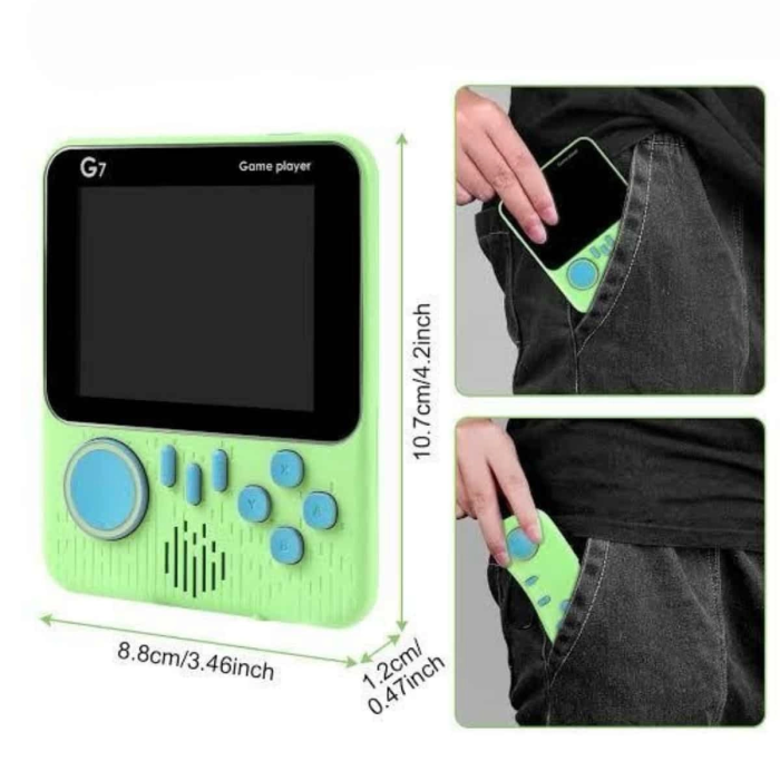 3.5 İnç Mini Atari Taşınabilir Oyun Konsolu 666 Adet Retro Oyun