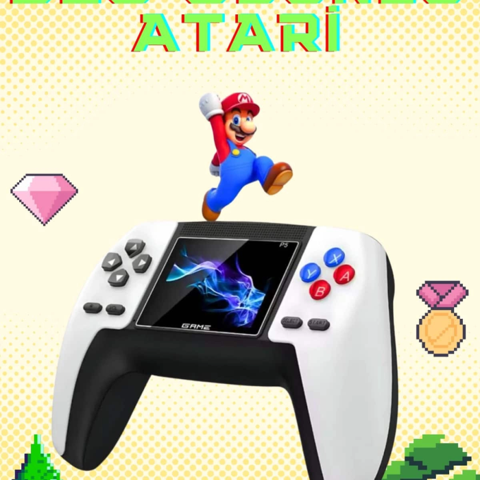 Retro Konsol P5 Uyumlu Taşınabilir 520 Oyunlu Kablosuz Game Stick