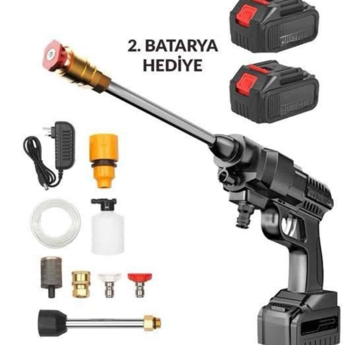 Akülü Oto Araç Yıkama Yüksek Basınçlı Araba Yıkama Makinesi Şarjlı