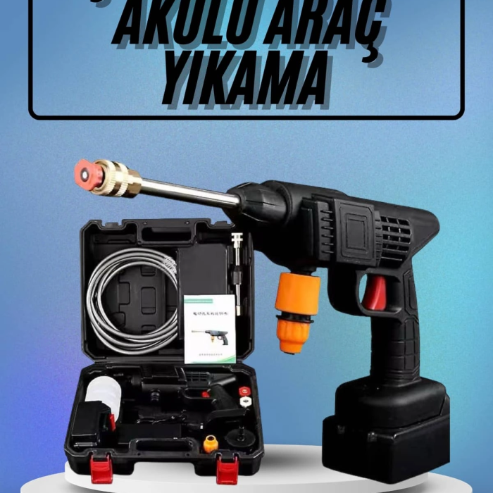 Bahçe Sulama Tabancası Makinesi Yüksek Basınçlı Akülü Yıkama Makinesi