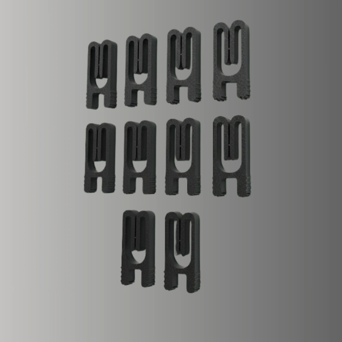 Poşet Kapatma Mandalı Hava Geçirmez Siyah 10 Adet Set