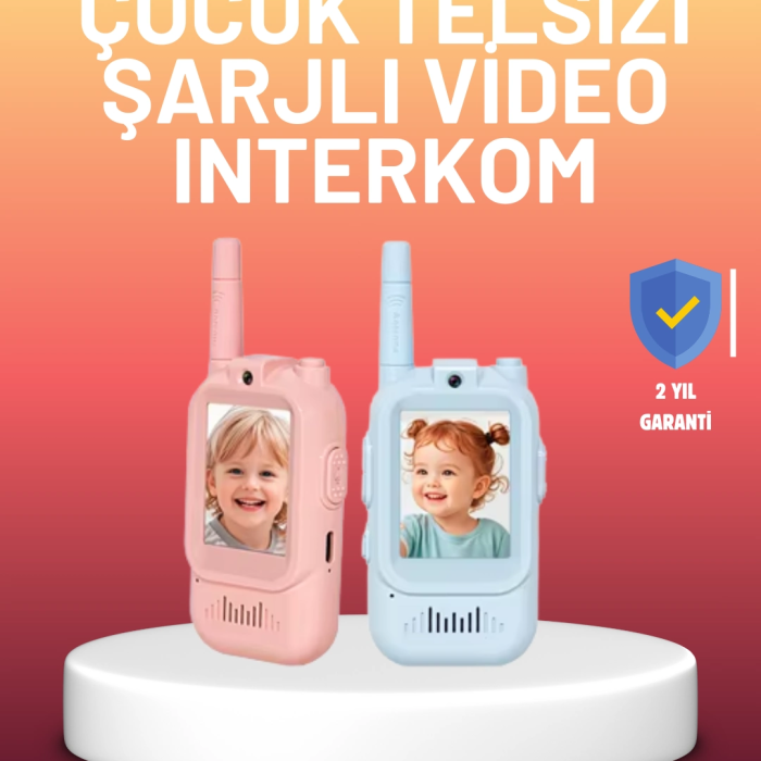 Ekranlı Walkie Talkie Oyuncağı Ses Ve Görüntü Destekli