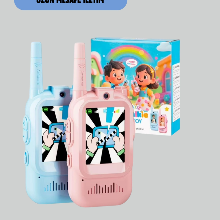 Ekranlı Walkie Talkie Oyuncağı Ses Ve Görüntü Destekli