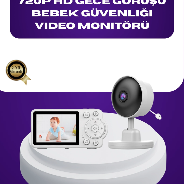 2.8 İnç Ekranlı Bebek Kamerası Gece Görüşlü Ve Sesli İletişim