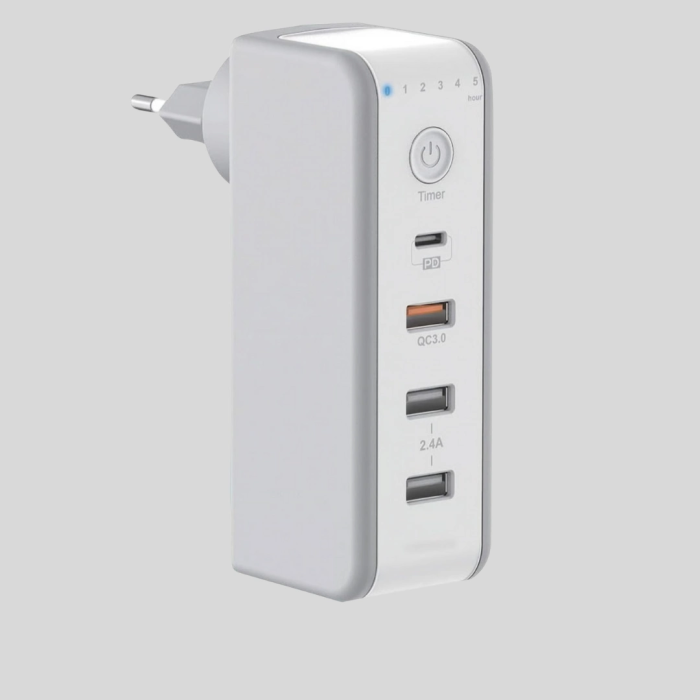 Zaman Kontrollü Şarj Cihazı 30w Hızlı Şarj Ve Çoklu Usb Çıkışı