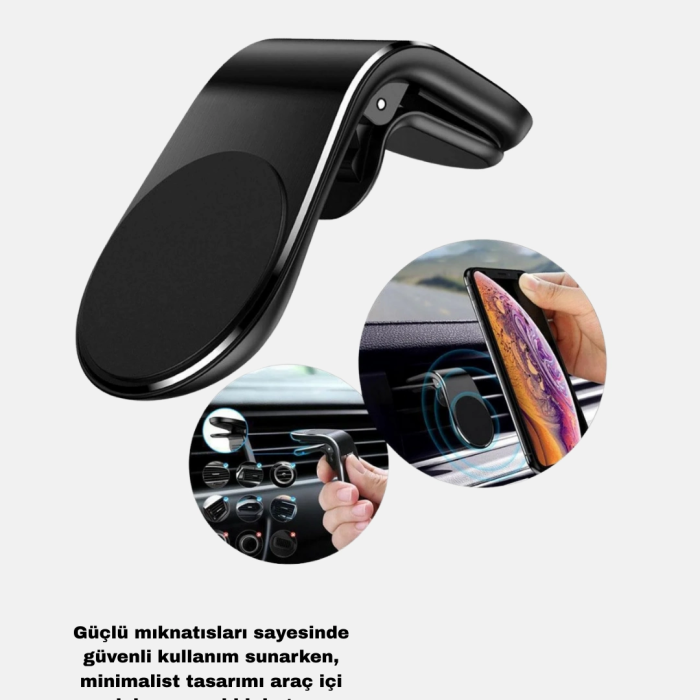 Araç İçi Telefon Tutucu + Quick Charge 3.0 Araç Şarj Cihazı Seti