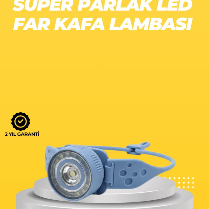 Kampçı Kafa Lambası Su Geçirmez Çok Modlu Led